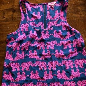 Lilly Pulitzer- tusk in sun tank with zipper back